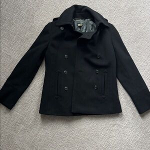 J. Crew Melton Wool Double Breasted Pea Coat